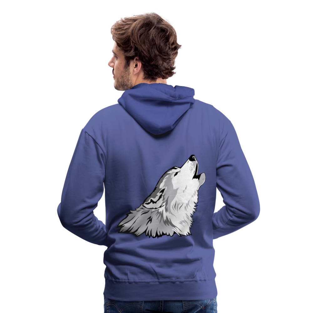 Wolf Men’s Premium Hoodie - royal blue