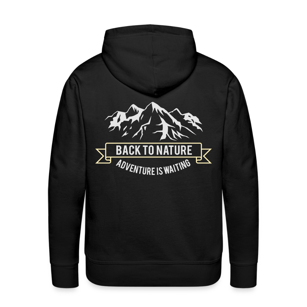 Back to nature Men’s Premium Hoodie - black