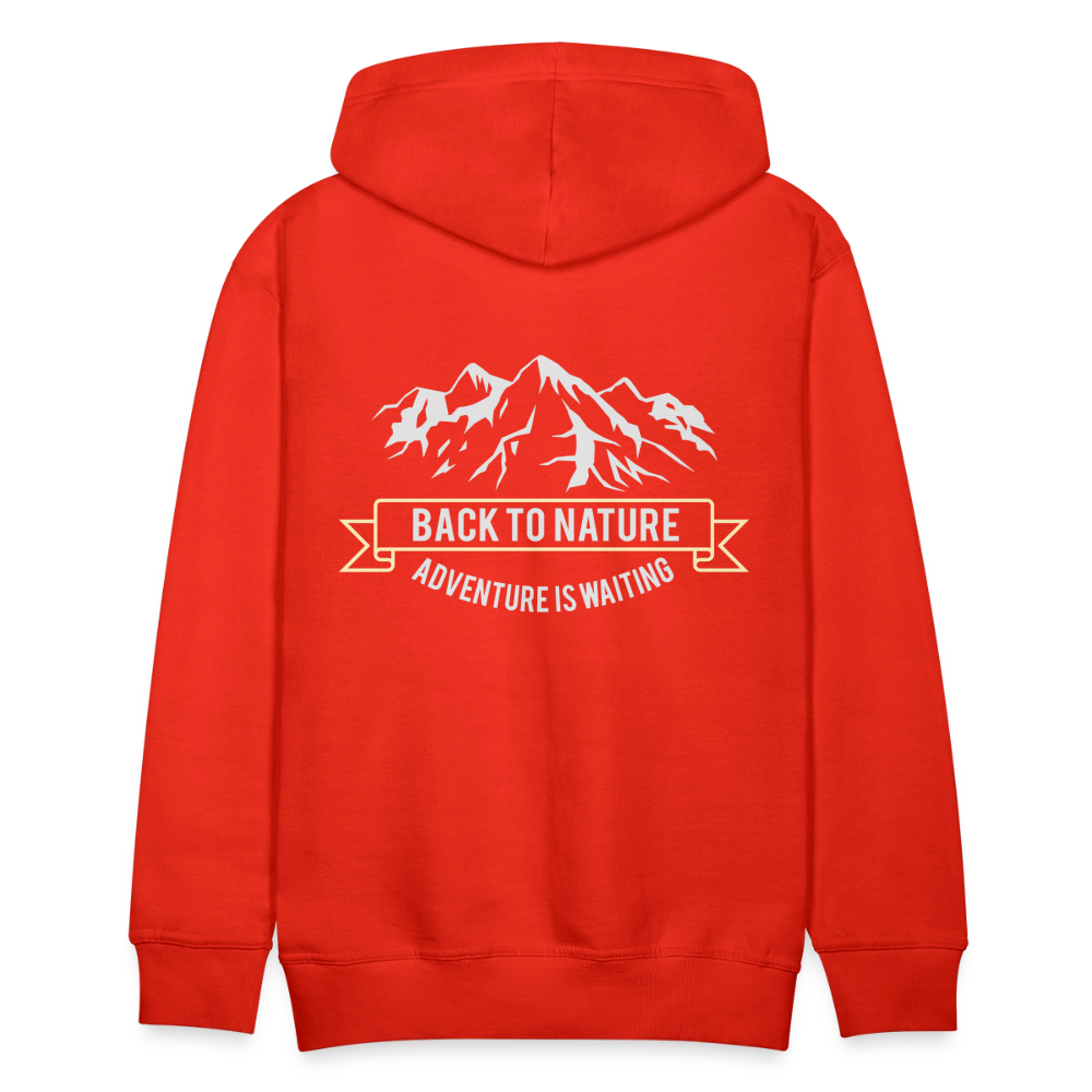 Back to nature Men’s Premium Hoodie - red