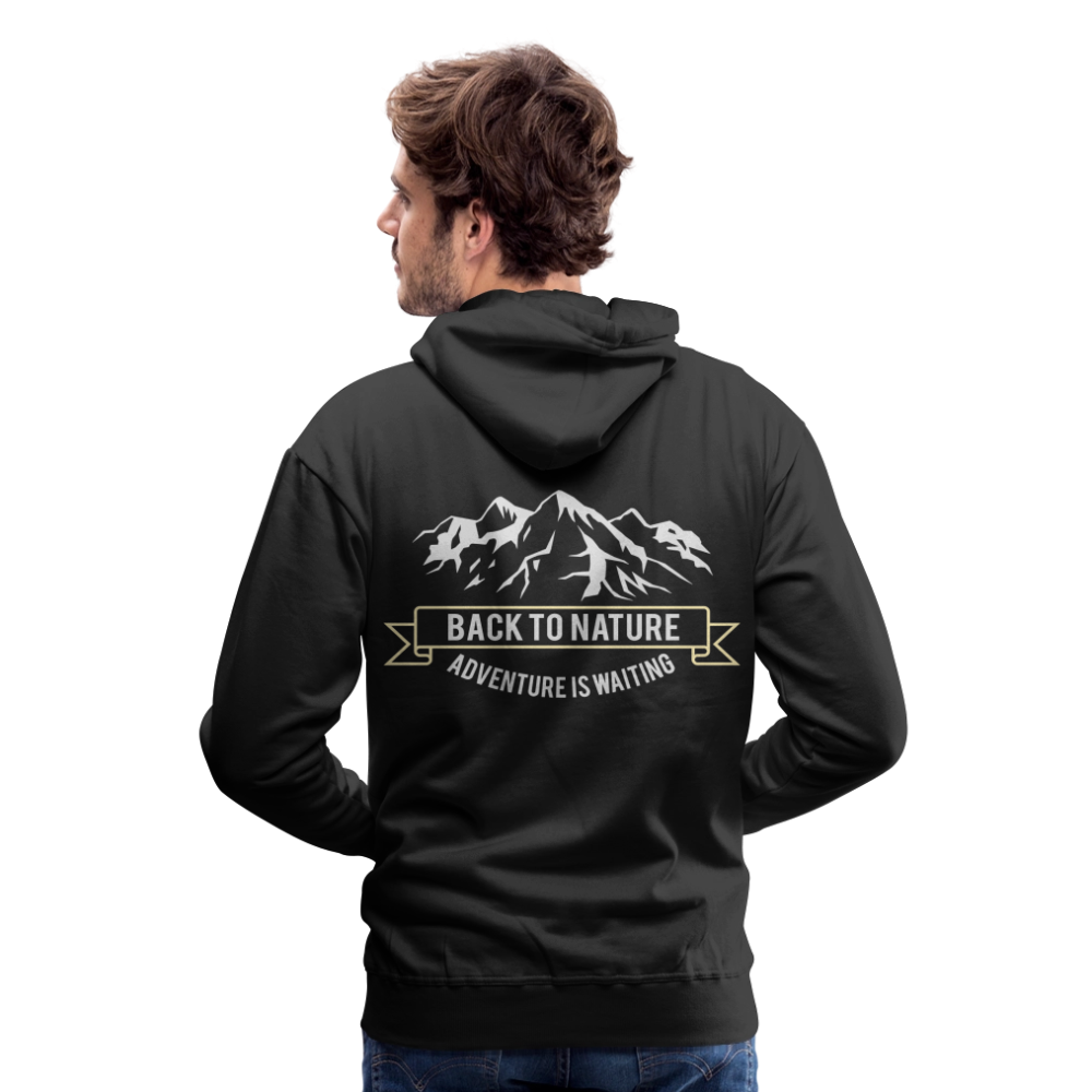 Back to nature Men’s Premium Hoodie - black