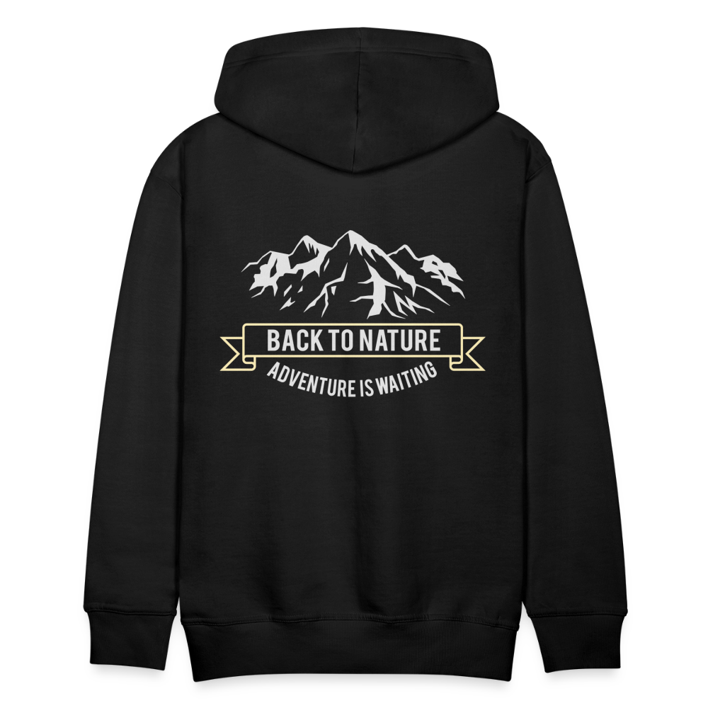 Back to nature Men’s Premium Hoodie - black