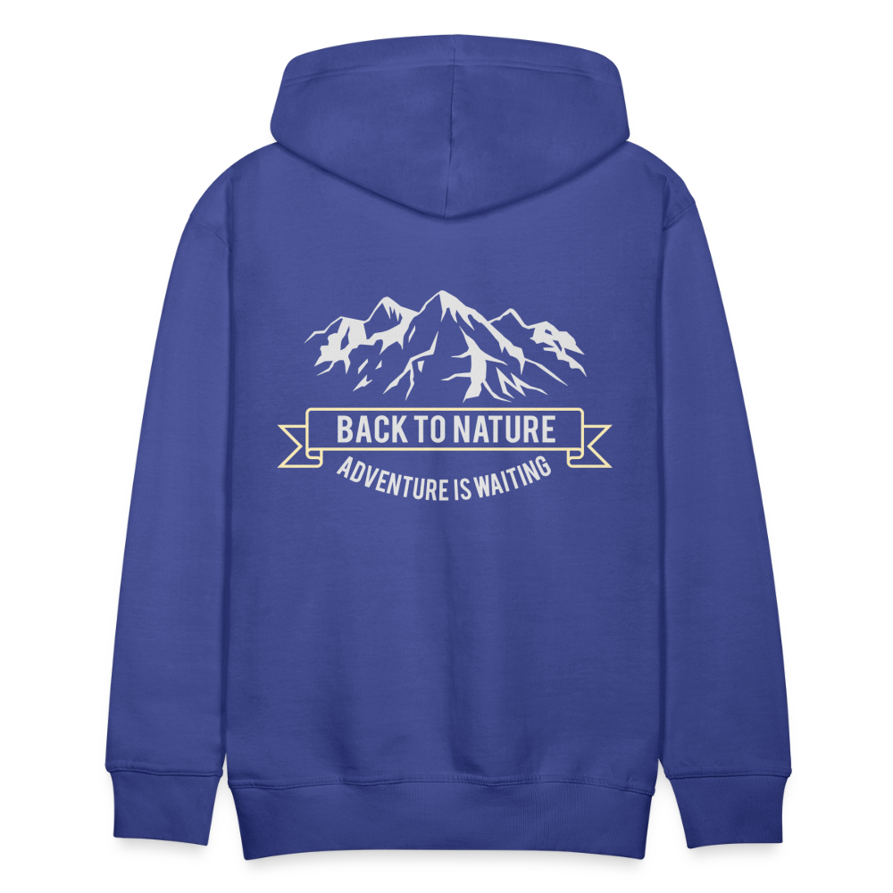 Back to nature Men’s Premium Hoodie - royal blue