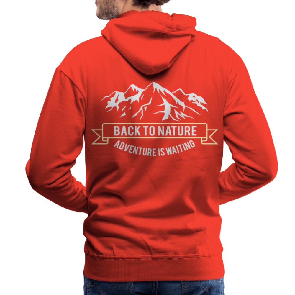 Back to nature Men’s Premium Hoodie - red