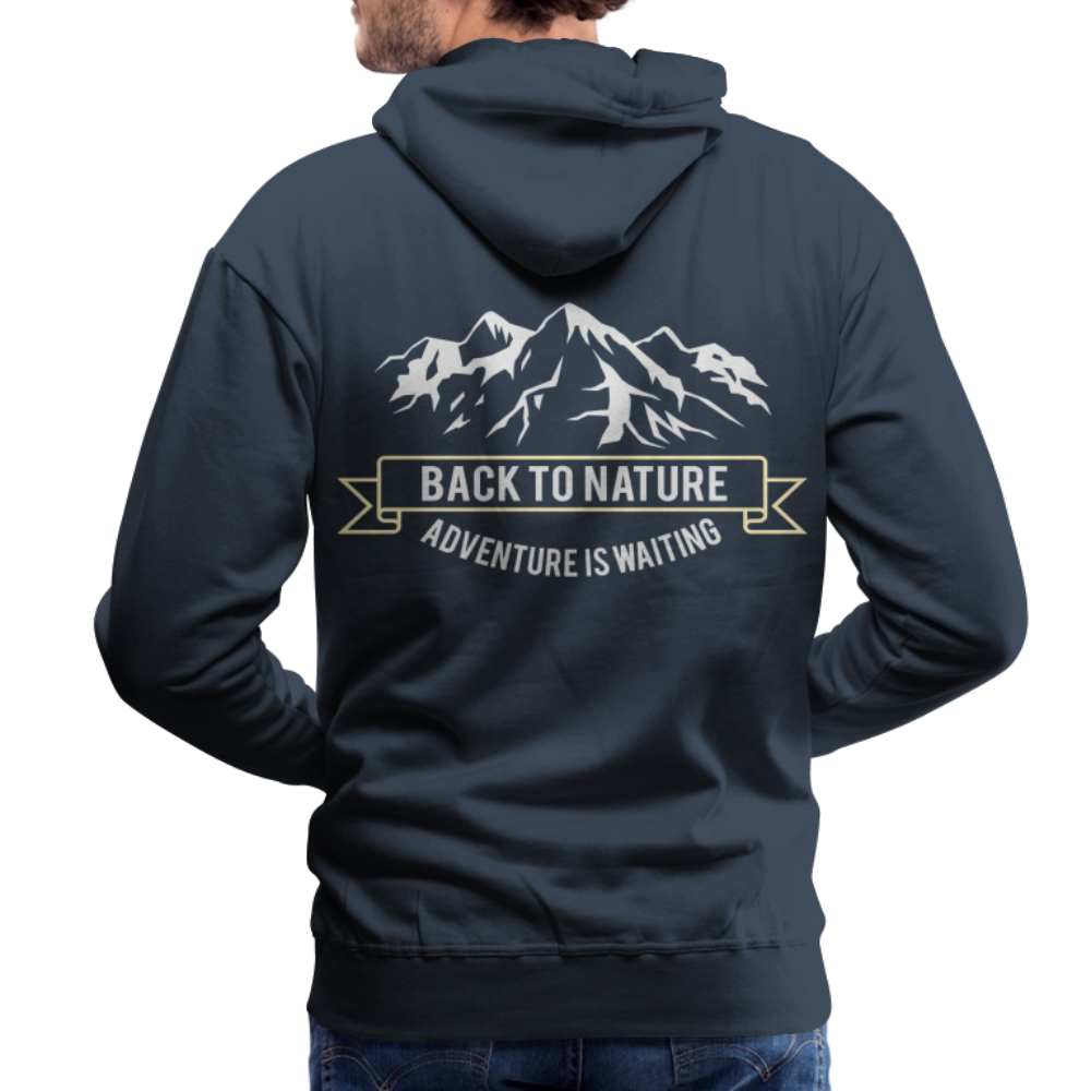 Back to nature Men’s Premium Hoodie - navy