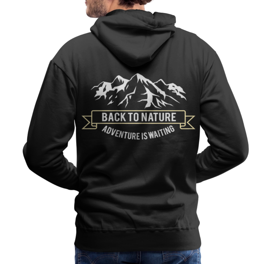 Back to nature Men’s Premium Hoodie - black