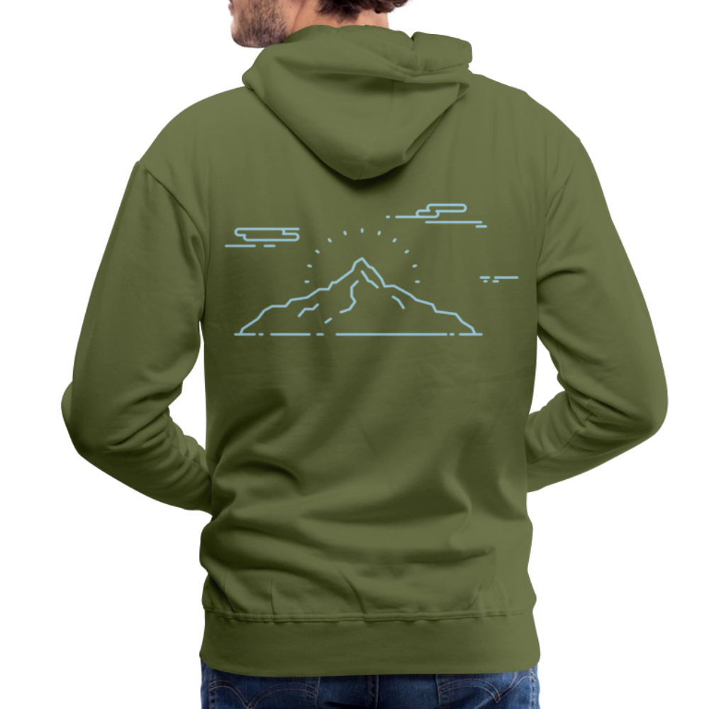 Mountains  Men’s Premium Hoodie - olive green