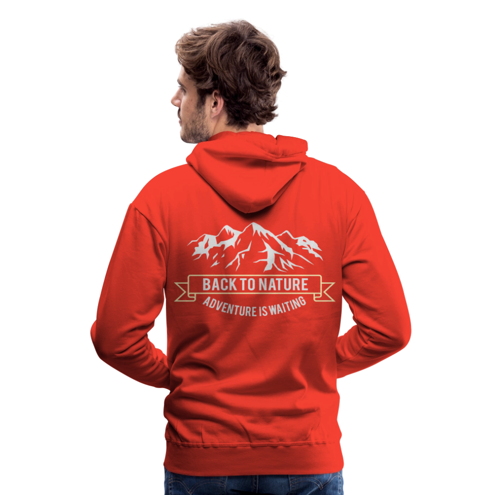 Back to nature Men’s Premium Hoodie - red