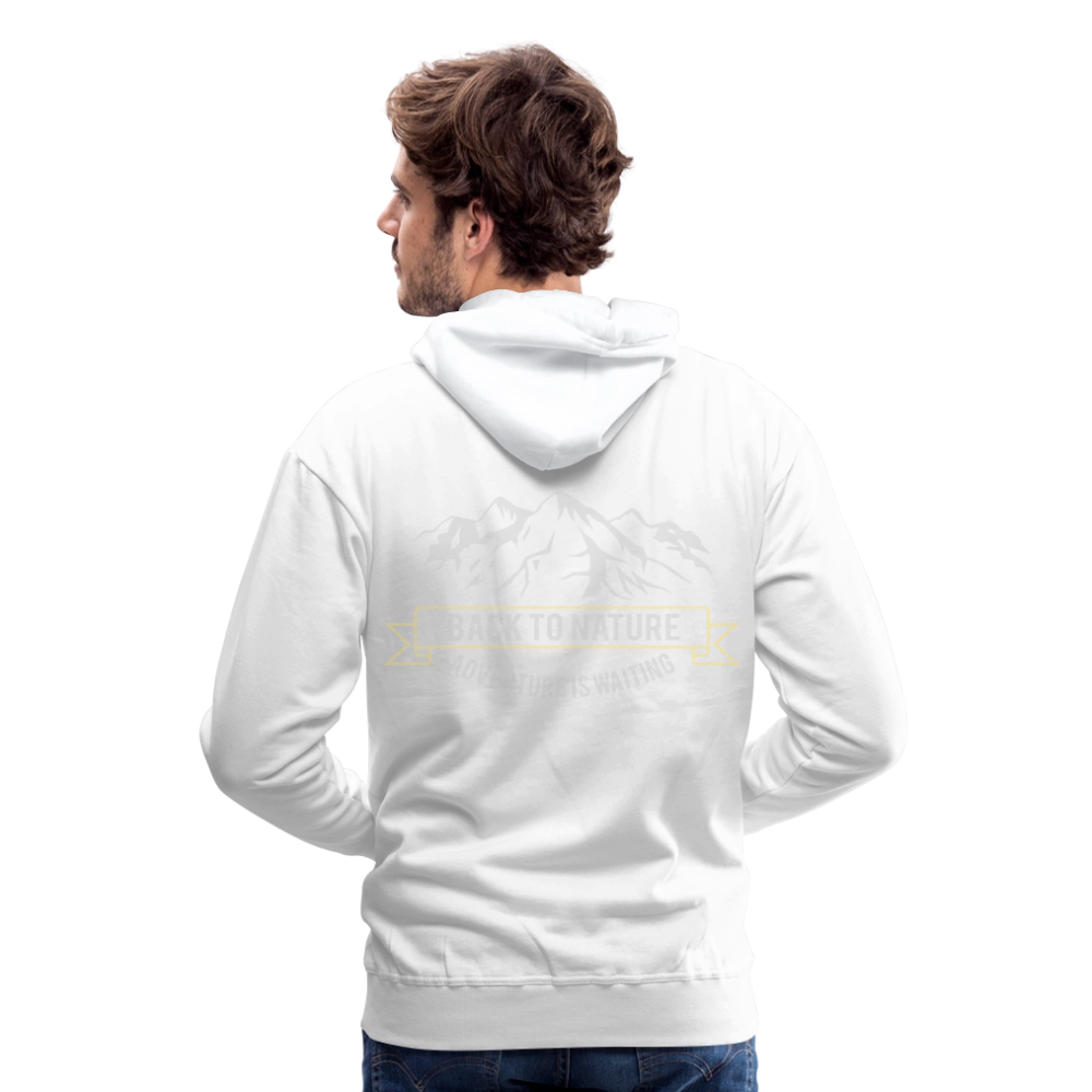 Back to nature Men’s Premium Hoodie - white